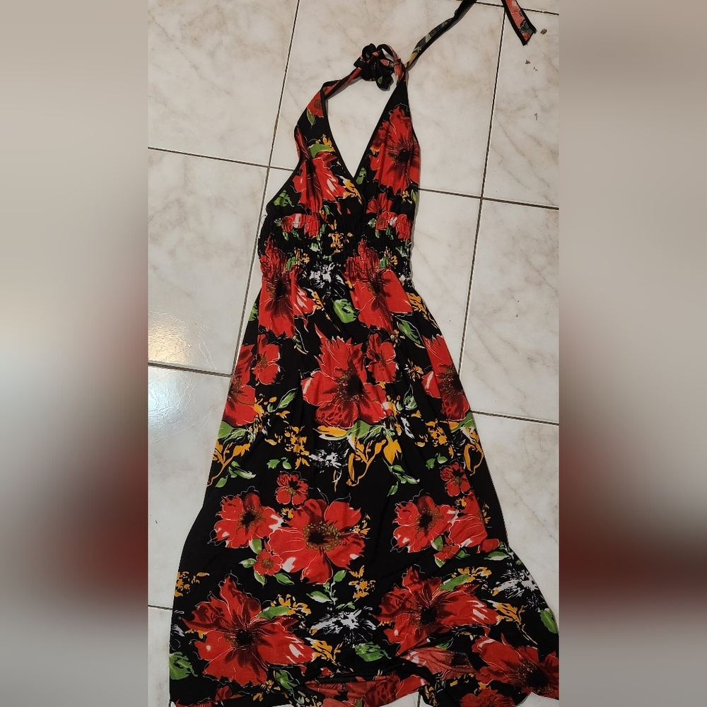 Maxi halter dress